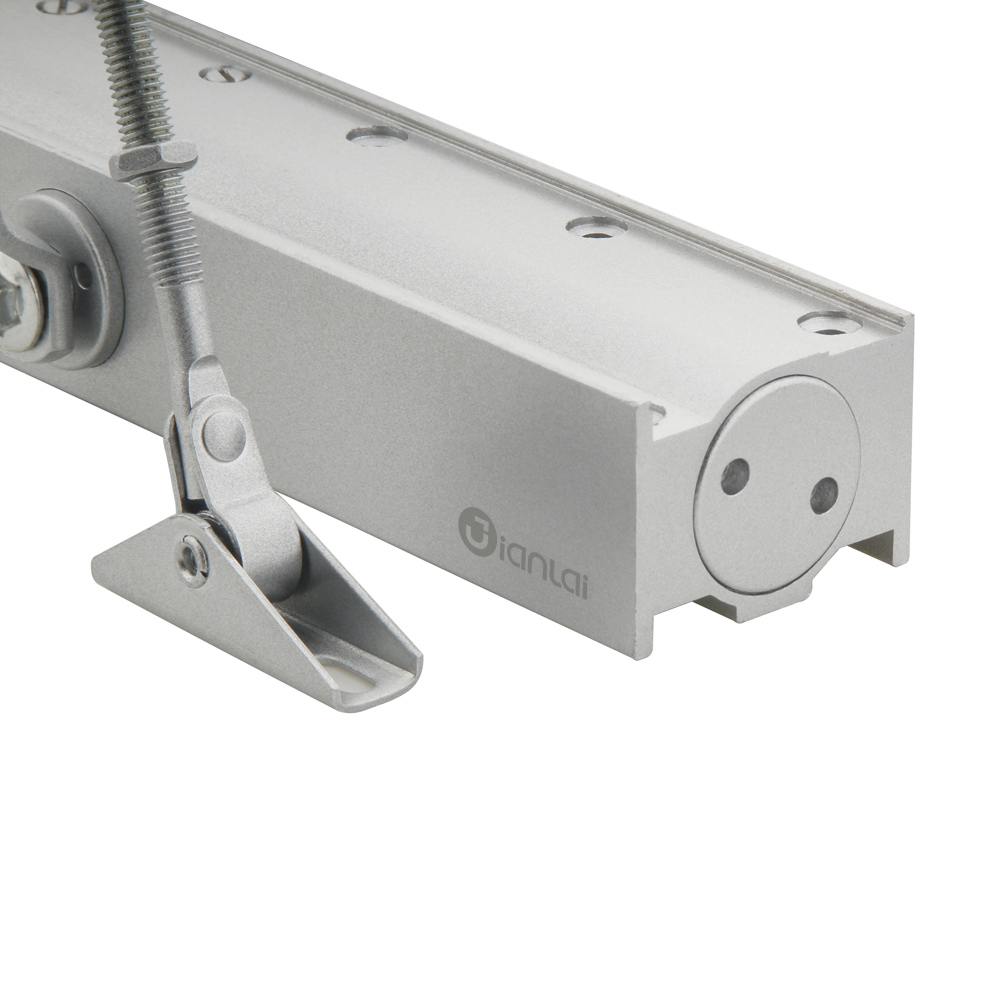 Ferme-porte hydraulique carré noir pour porte coulissante