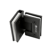 Charnière de porte de douche robuste noire à pivot de porte de salle de bain